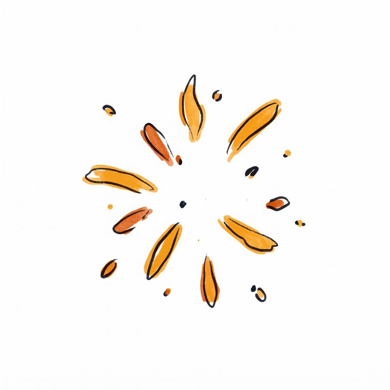 Watercolour spice splash illustration